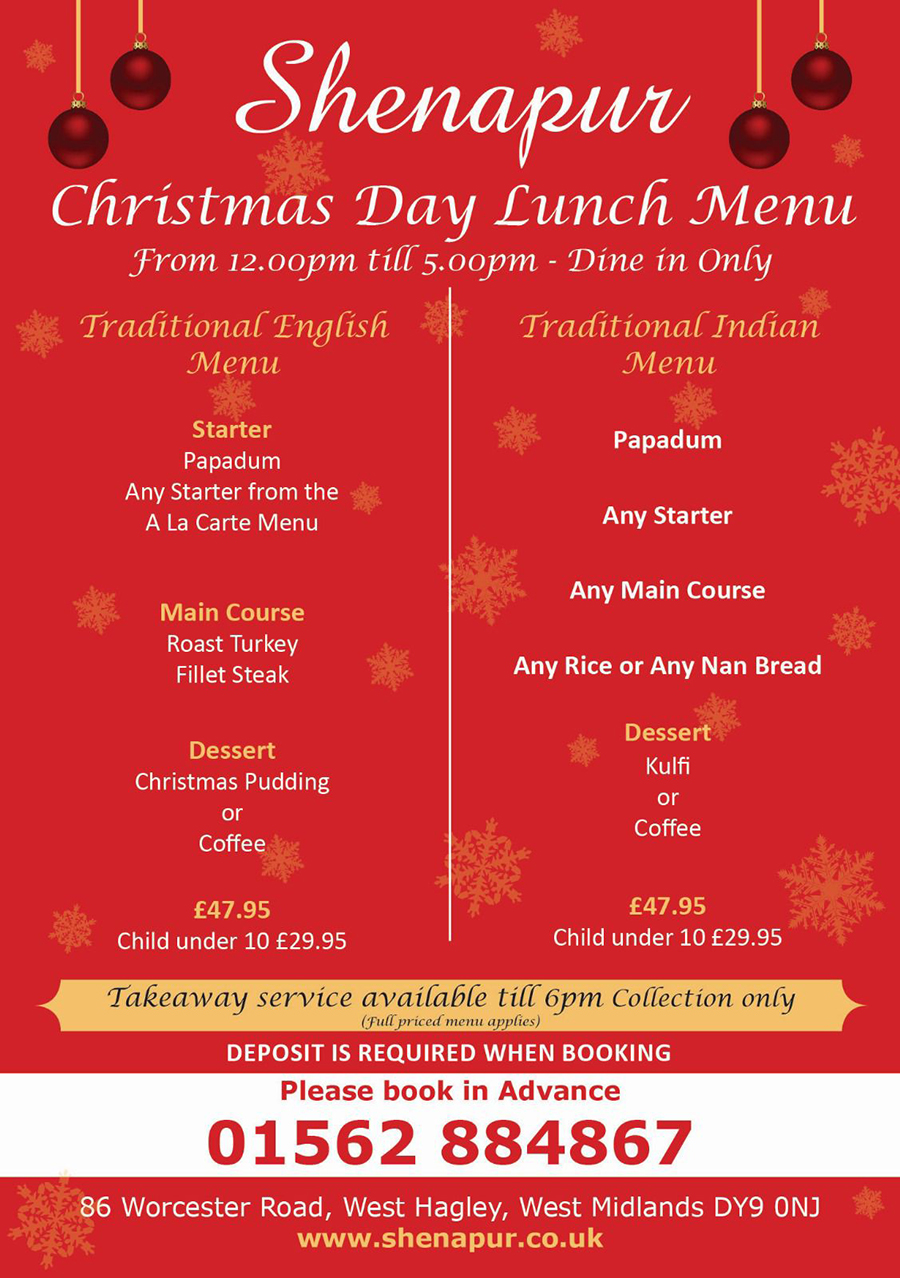 Xmas Menu